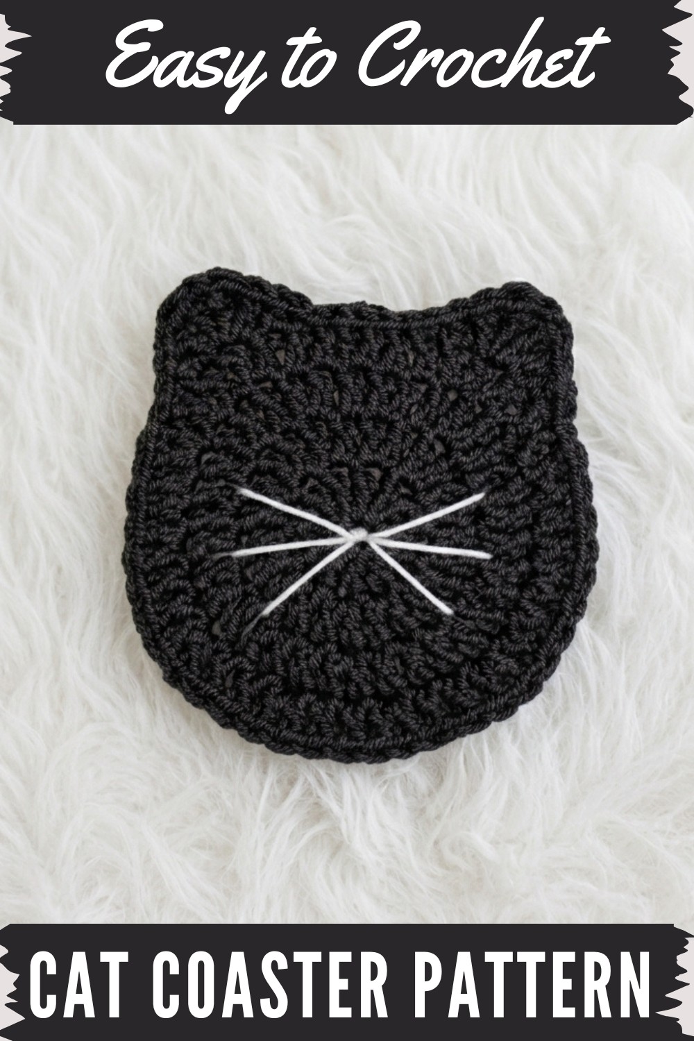 Crochet Cat Coaster Pattern