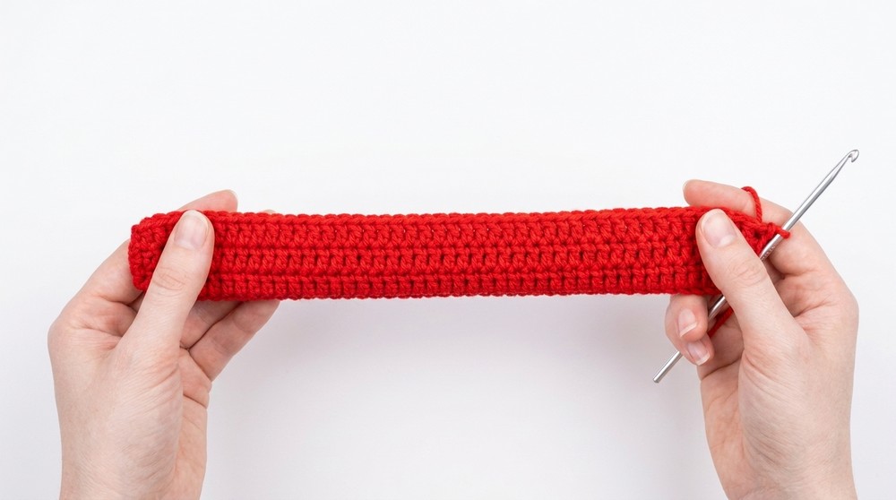 Crochet Cat Ear Beanie Ruffle Bow Pattern 1
