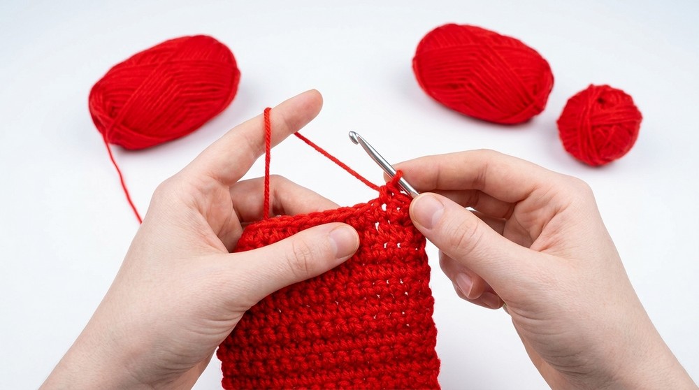 Crochet Cat Ear Beanie Ruffle Bow Pattern 2