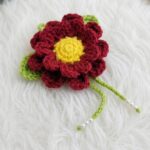 Crochet Daisy Flower Hair Tie Pattern 5