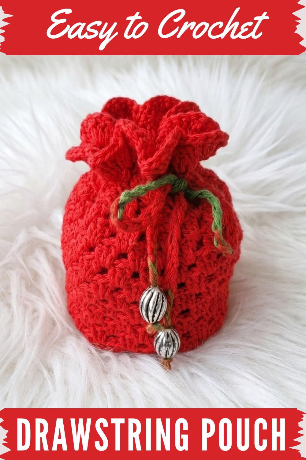 Crochet Drawstring Pouch Pattern