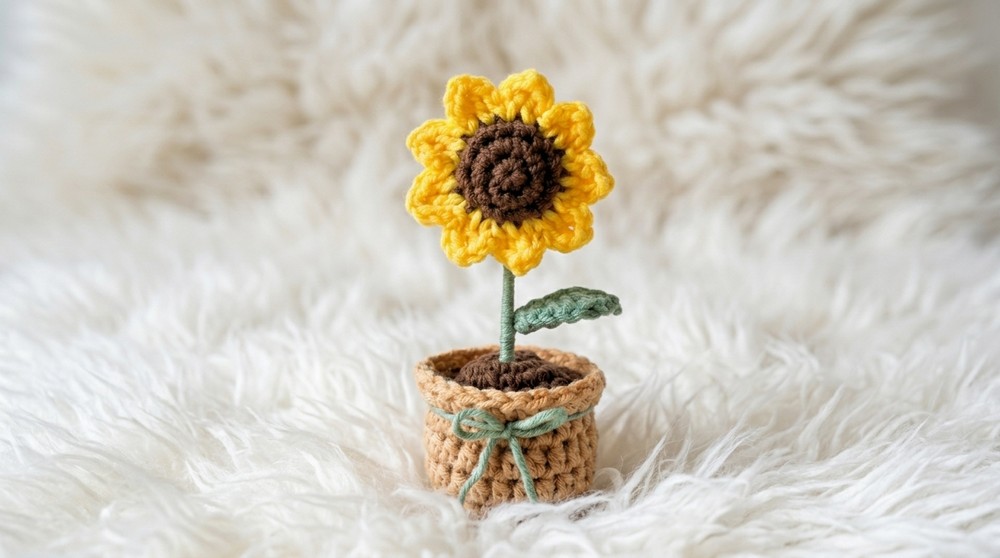Crochet Flower Pot Pattern 4