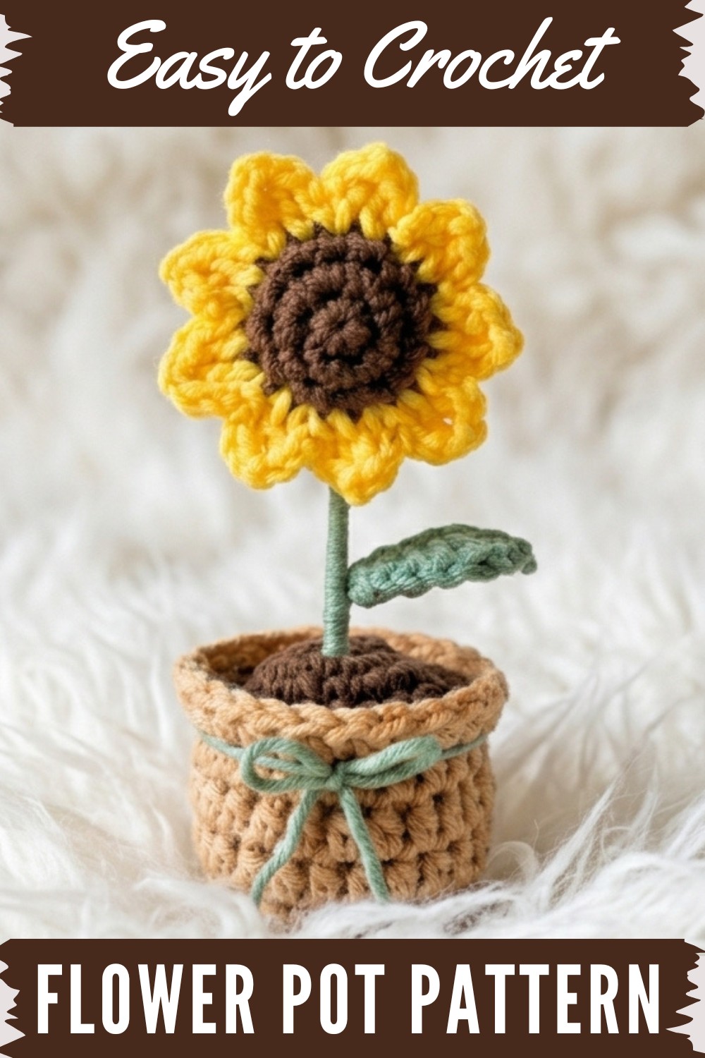 Crochet Flower Pot Pattern