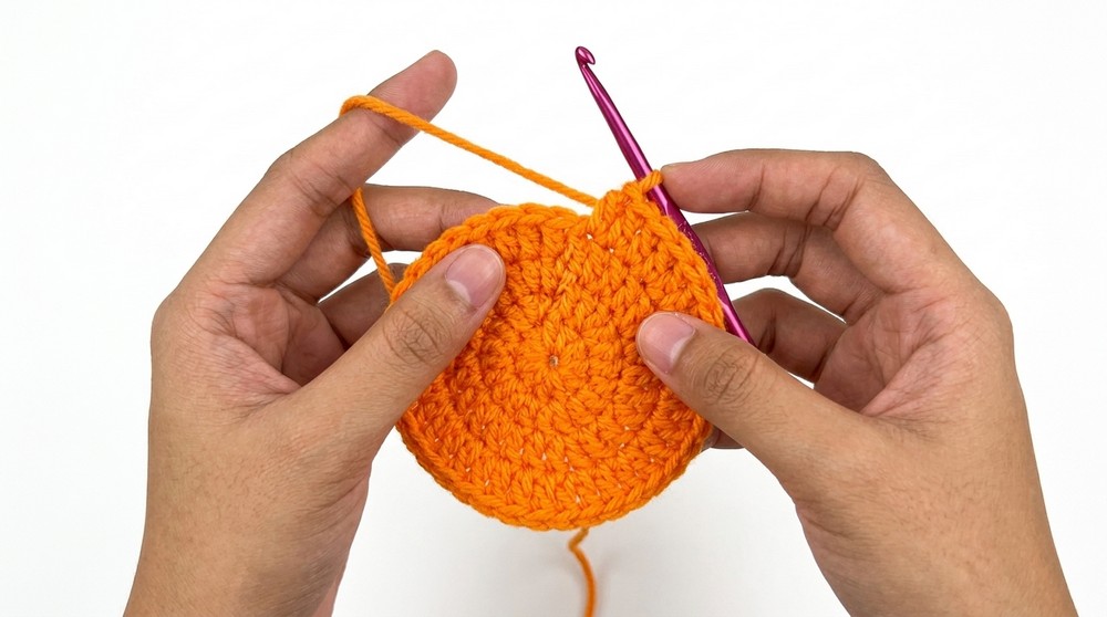 Crochet Heart Coaster Pattern 1