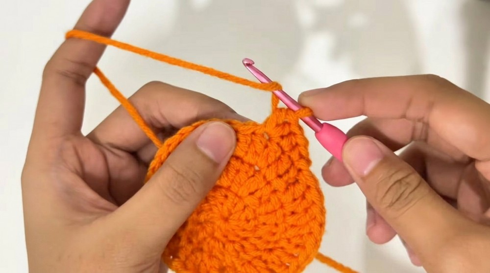 Crochet Heart Coaster Pattern 2
