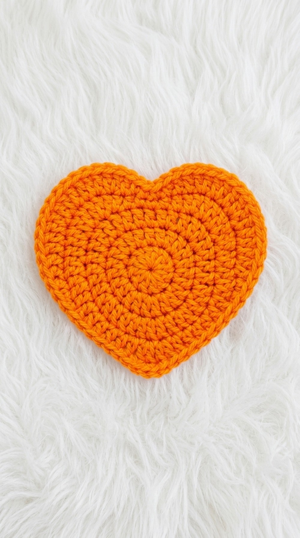 Crochet Heart Coaster Pattern 5