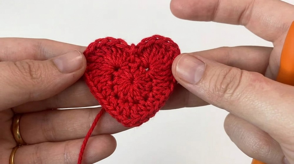 Crochet Heart Granny Square Pattern 2