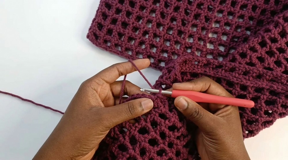 Crochet Mesh Shrug Pattern 3