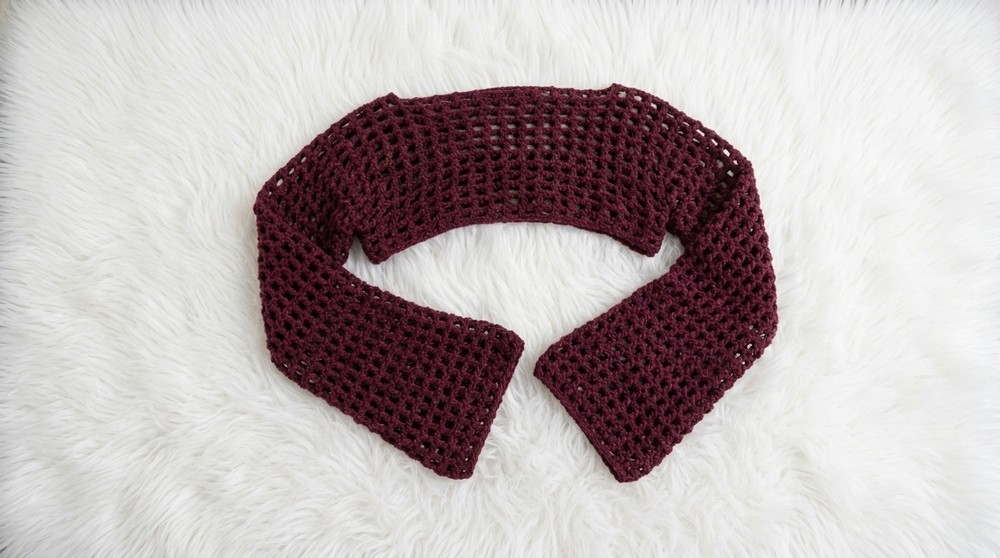 Crochet Mesh Shrug Pattern 4