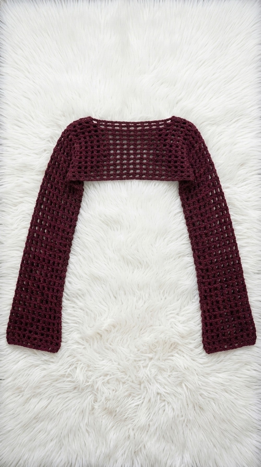 Crochet Mesh Shrug Pattern 5