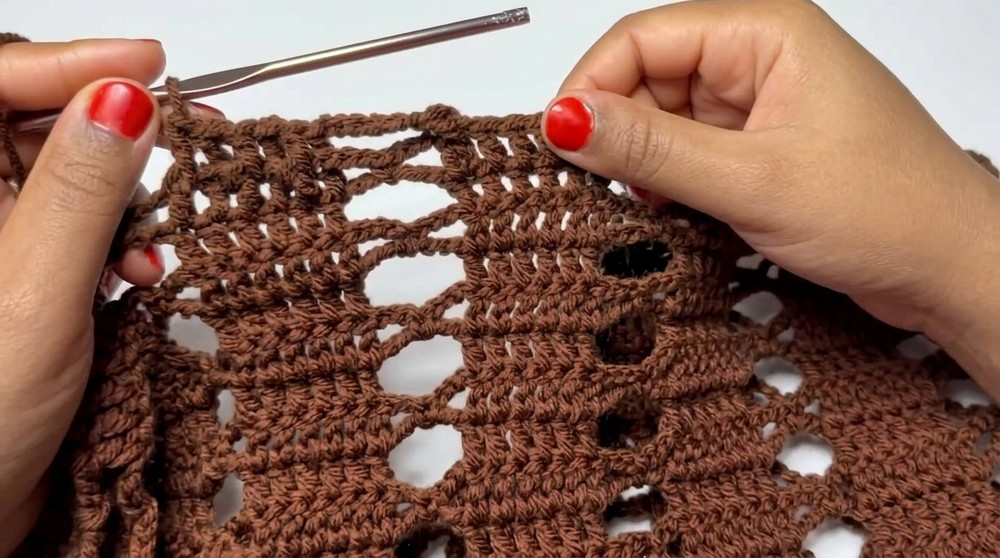 Crochet Mesh Style Top Pattern 2