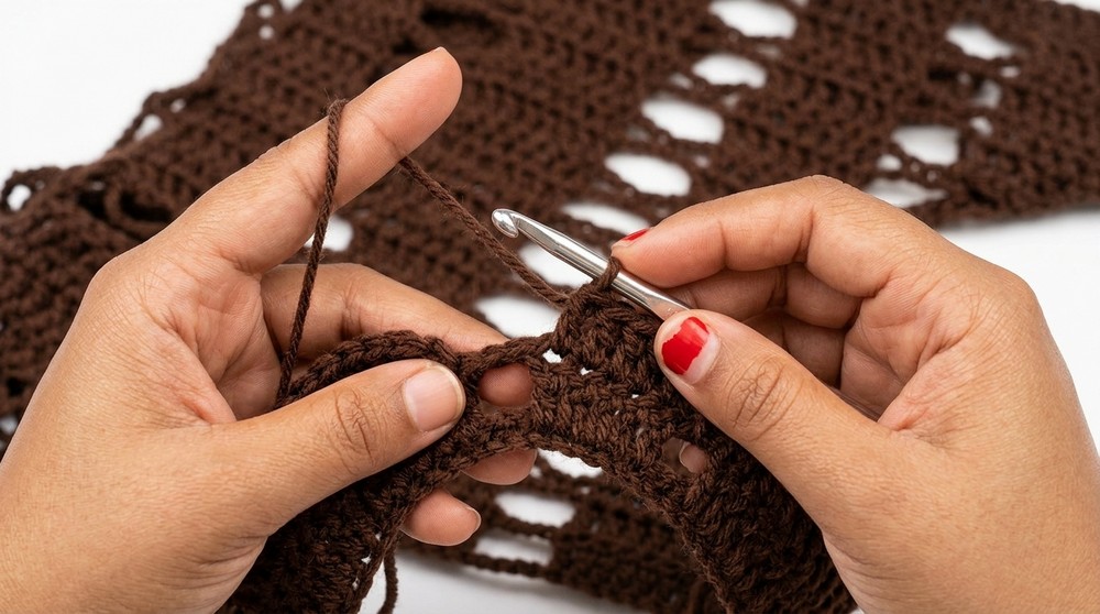 Crochet Mesh Style Top Pattern 3