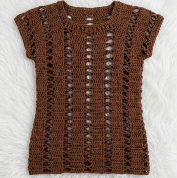 Crochet Mesh Style Top Pattern 5
