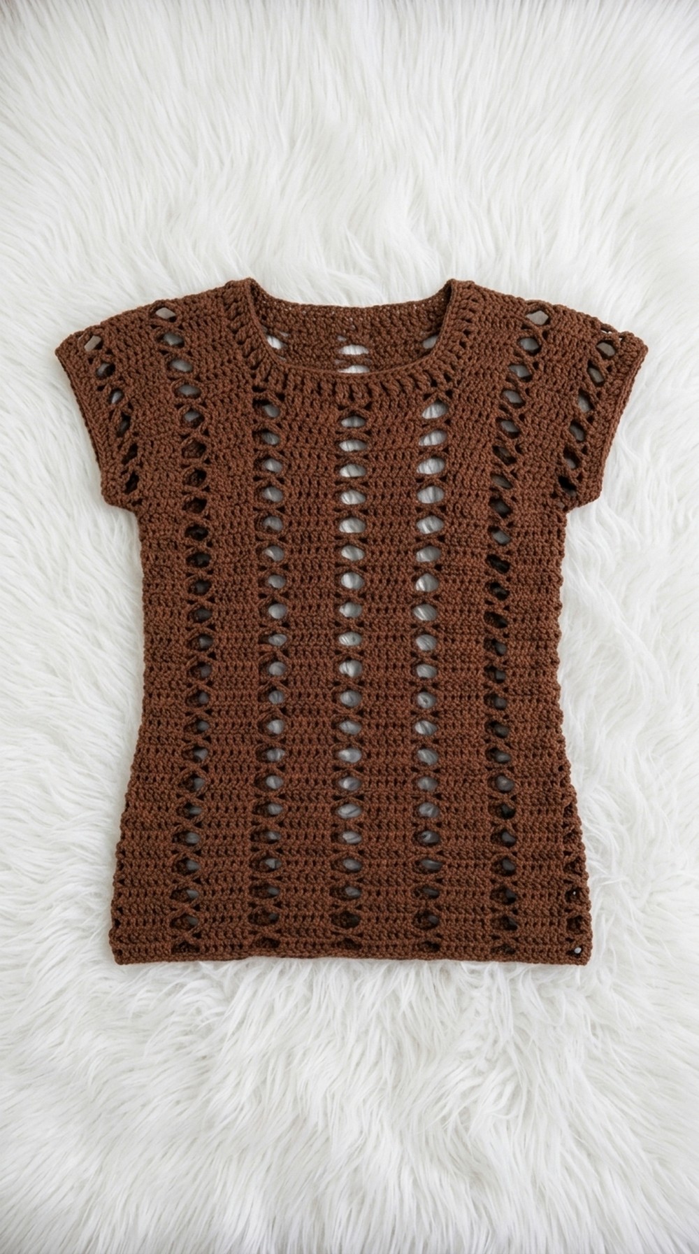 Crochet Mesh Style Top Pattern 5