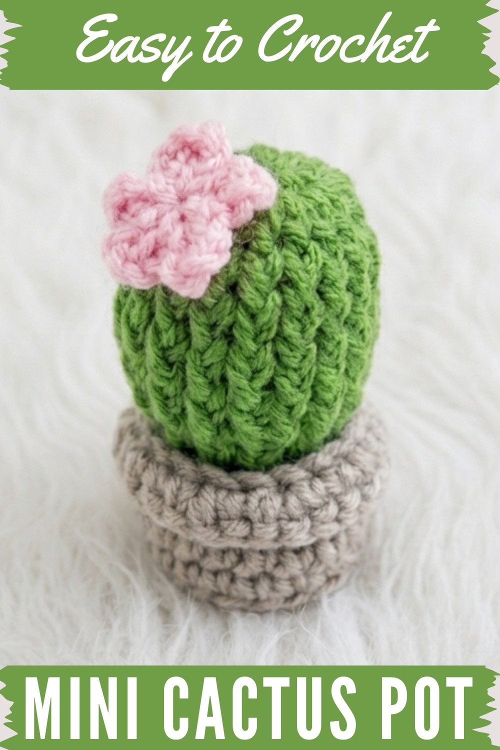 Crochet Mini Cactus Pot Pattern