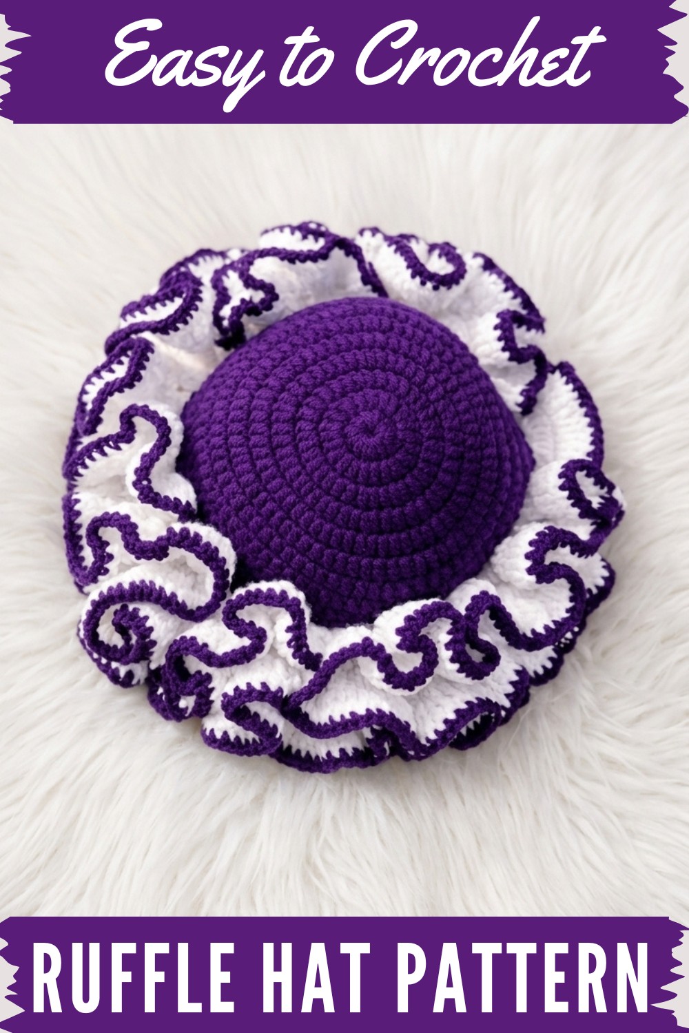 Crochet Ruffle Hat Pattern