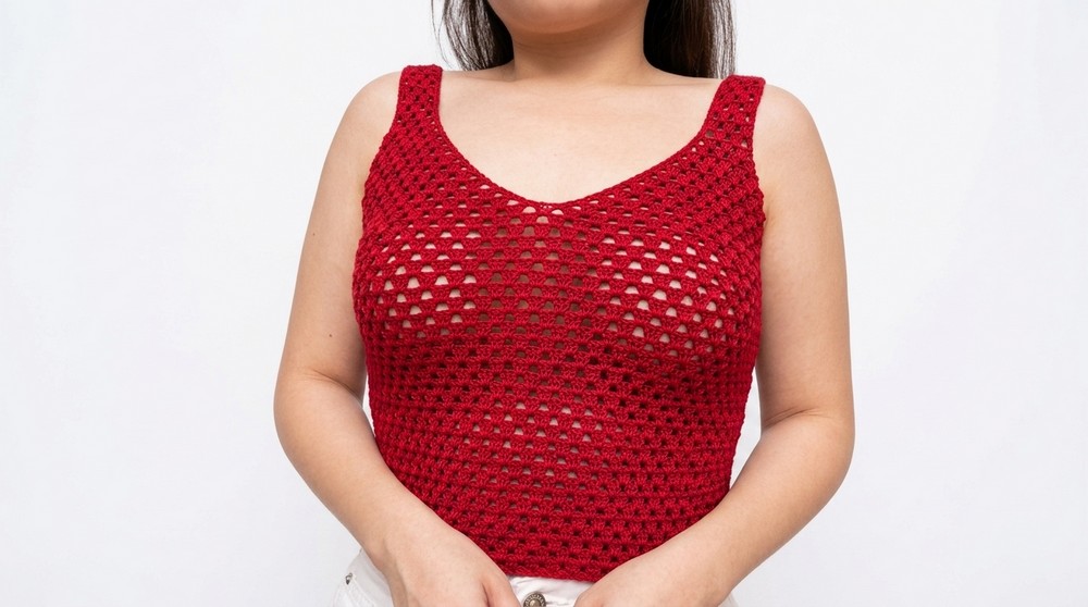 Crochet Scoop Neck Tank Top Pattern 4