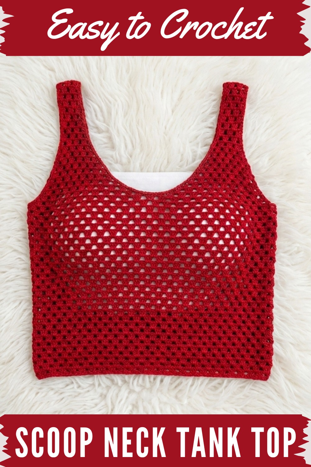 Crochet Scoop Neck Tank Top Pattern