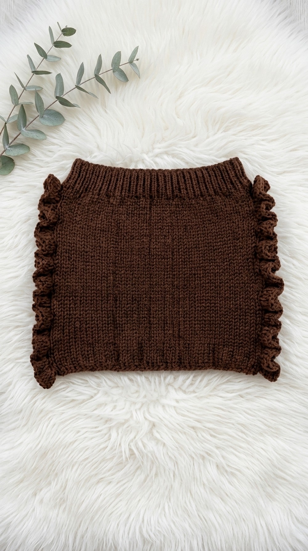 Crochet Skirt With Side Ruffle Pattern 5