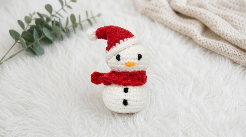 Crochet Snowman Amigurumi Pattern 4