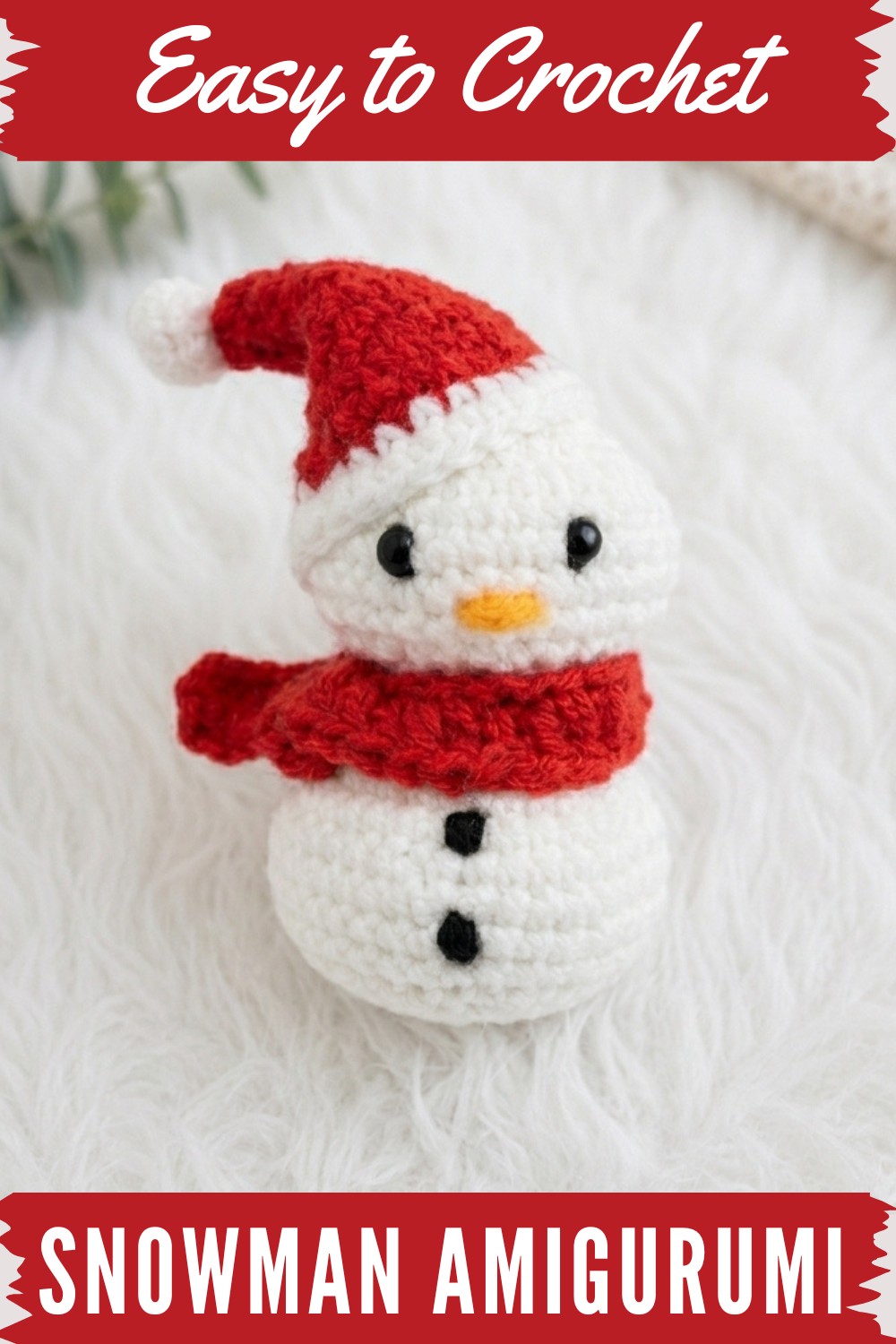 Crochet Snowman Amigurumi Pattern