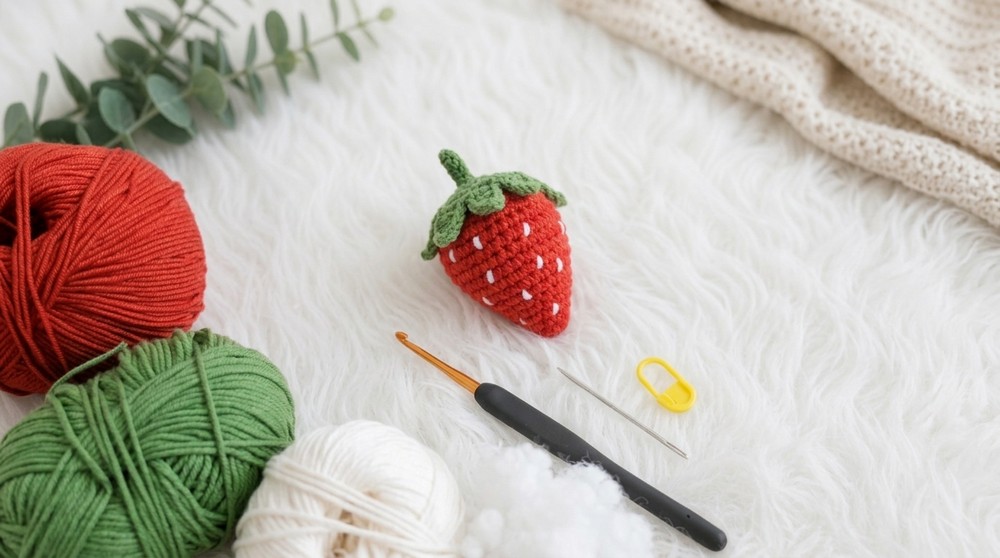 Crochet Strawberry Amigurumi Pattern 4