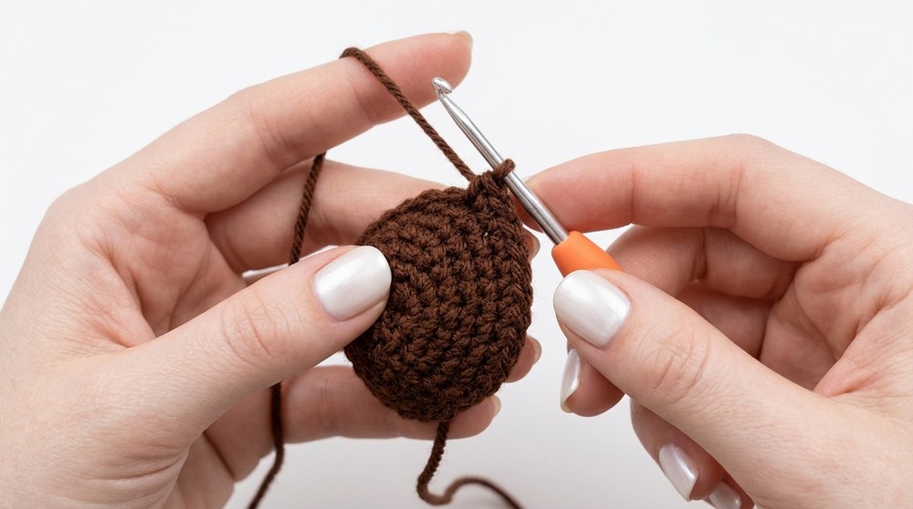 Crochet Teddy Bear Keychain Pattern 2