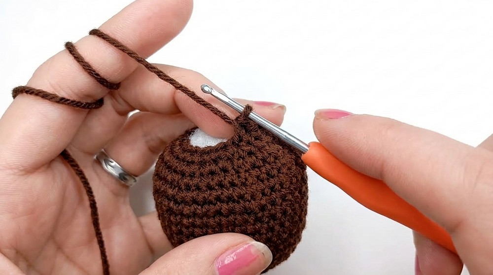Crochet Teddy Bear Keychain Pattern 3