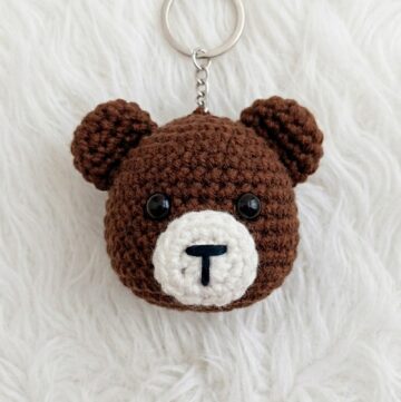 Crochet Teddy Bear Keychain Pattern 5