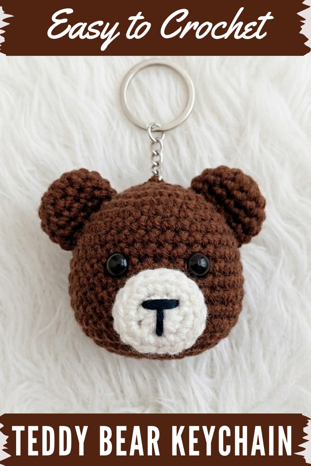 Crochet Teddy Bear Keychain Pattern