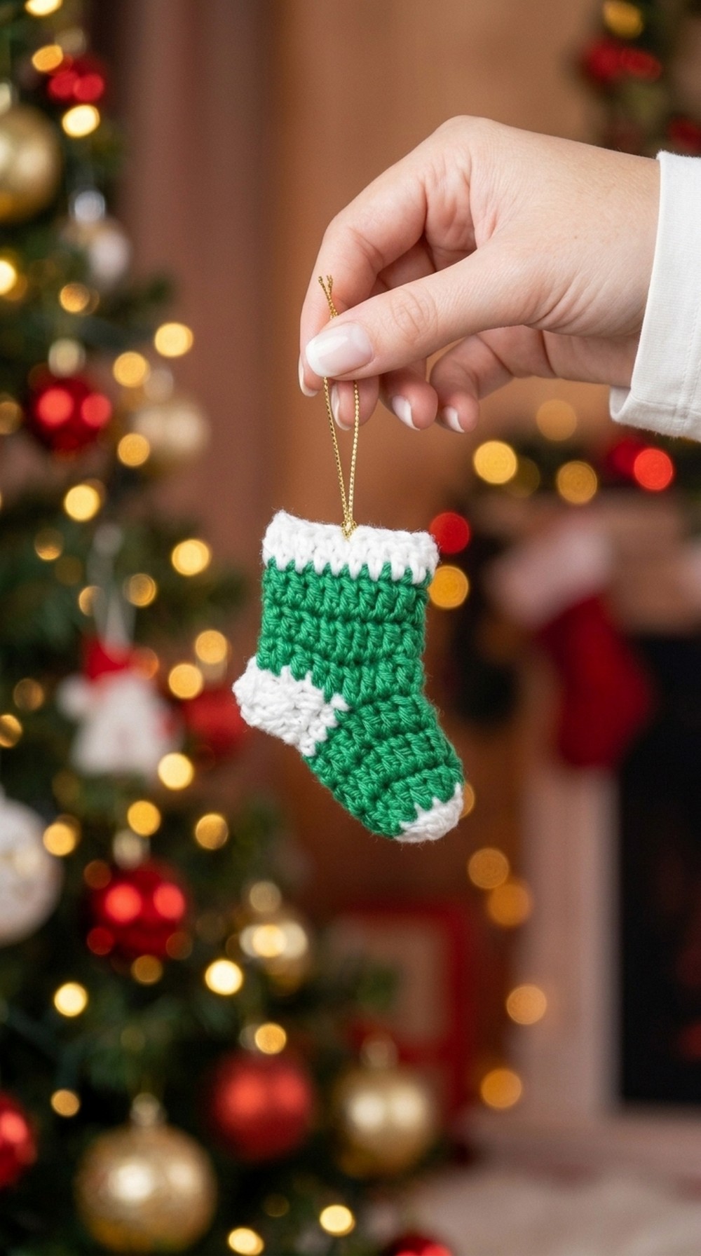 Crochet Mini Christmas Stocking Pattern 5