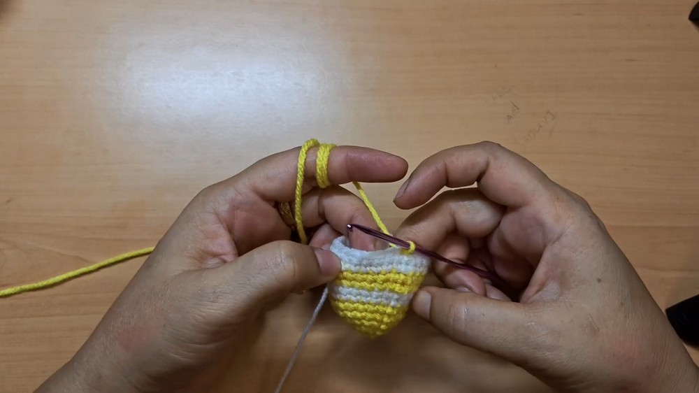 Crochet Bee Keychain Pattern