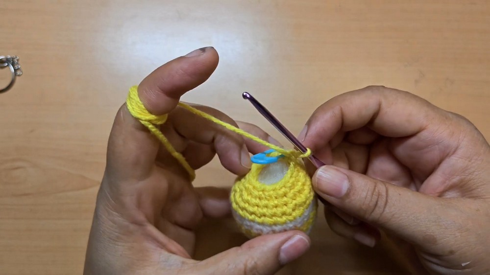 Crochet Bee Keychain Pattern