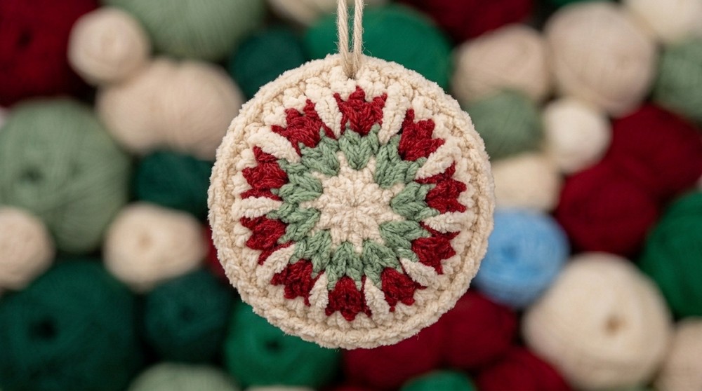 Crochet Christmas Ornament Pattern 4