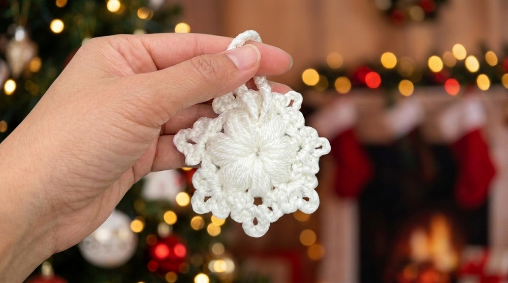 Crochet Christmas Snowflake Pattern 4