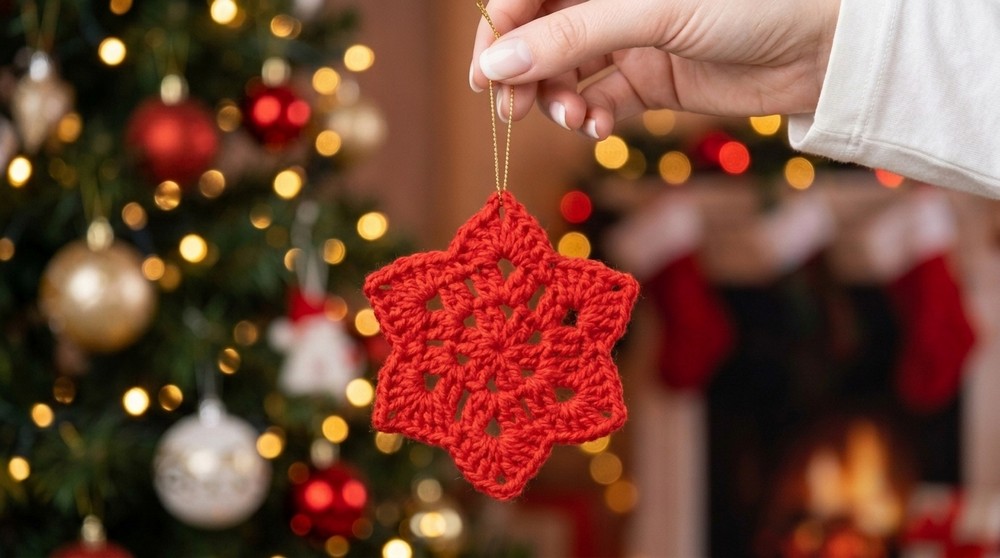 Crochet Christmas Star Pattern 4