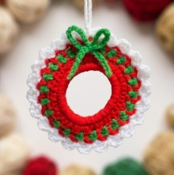 Crochet Christmas Wreath Pattern 5