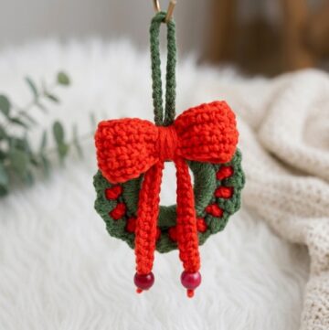 Crochet Christmas Wreath Pattern 5