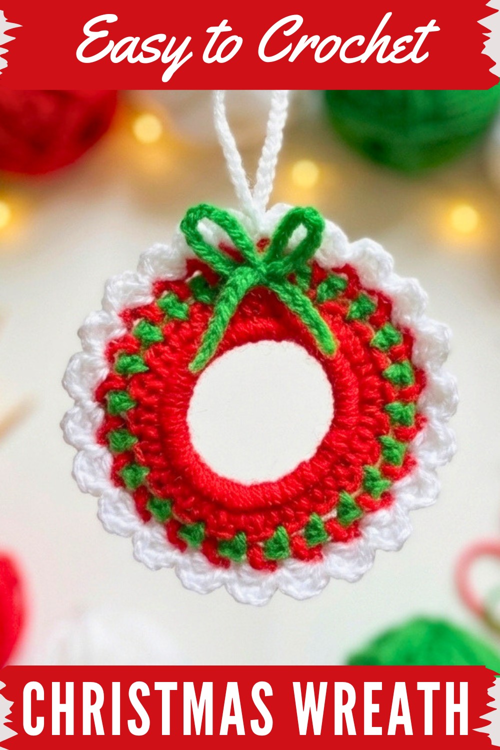 Crochet Christmas Wreath Pattern