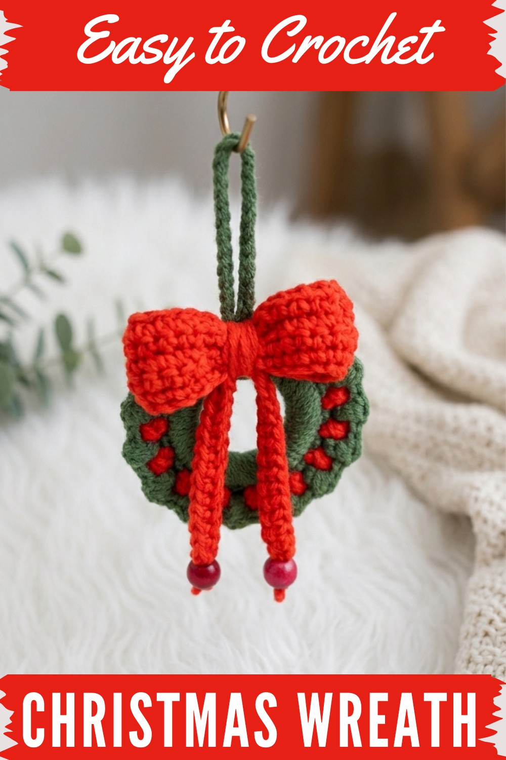 Crochet Christmas Wreath Pattern