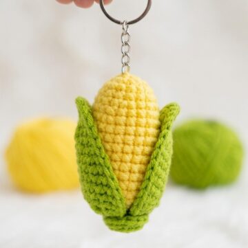 Crochet Corn Keychain Pattern 5
