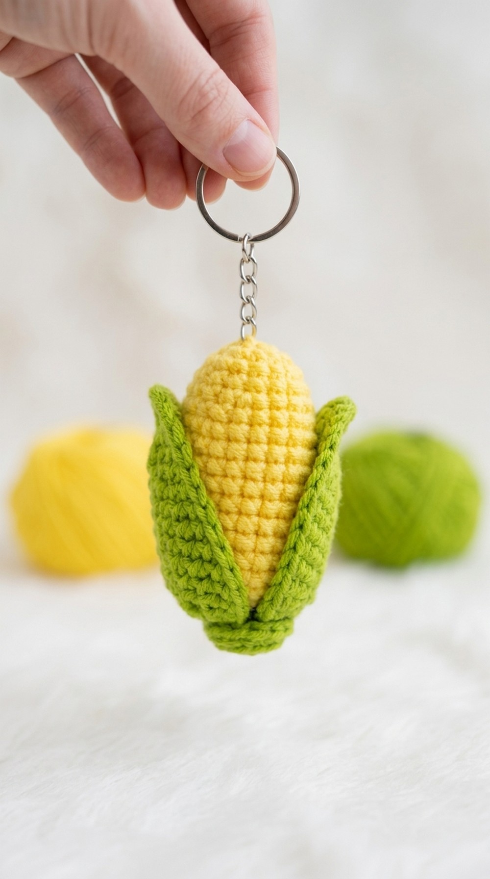 Crochet Corn Keychain Pattern 5