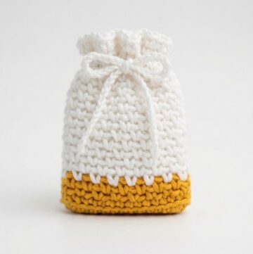 Crochet Drawstring Pouch Pattern 5
