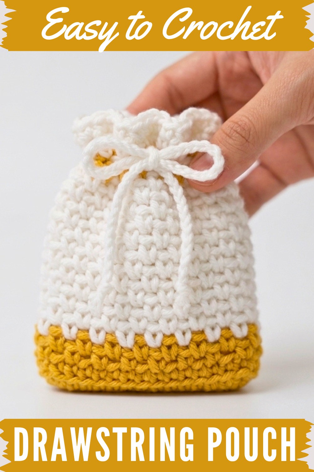Crochet Drawstring Pouch Pattern