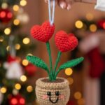 Crochet Heart Flower Pot Pattern 5