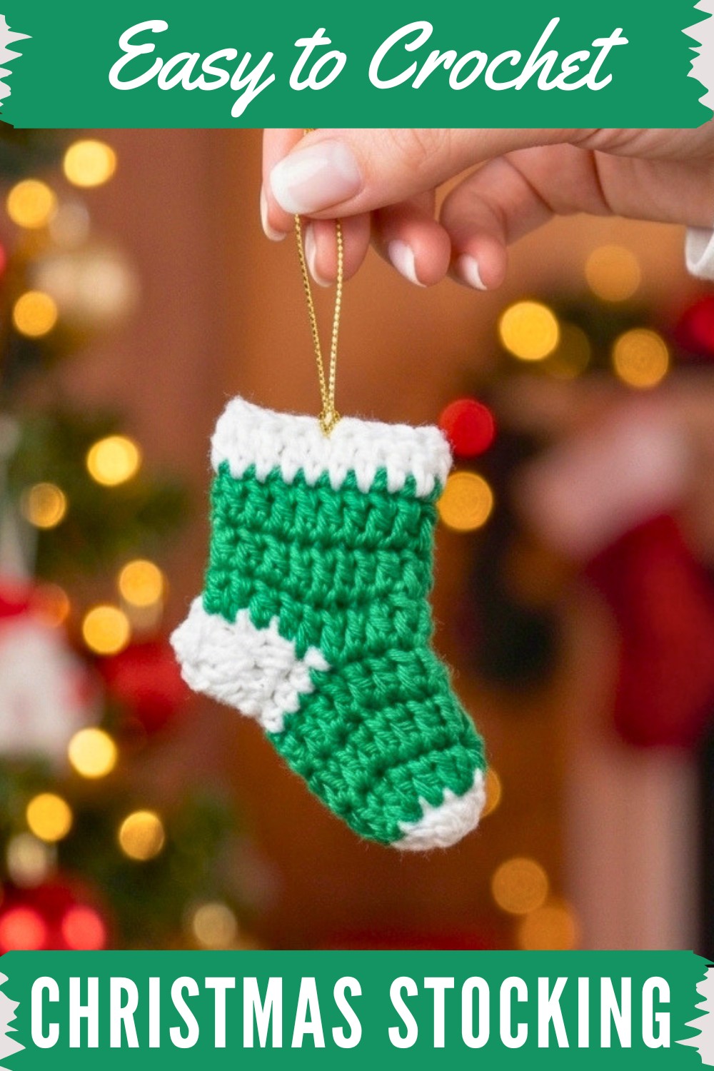 Crochet Mini Christmas Stocking Pattern