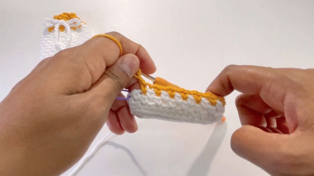 Crochet Drawstring Pouch Pattern 2