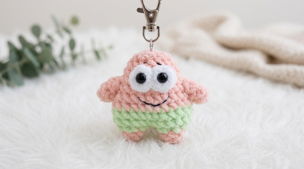 Crochet Patrick Star Pattern 4