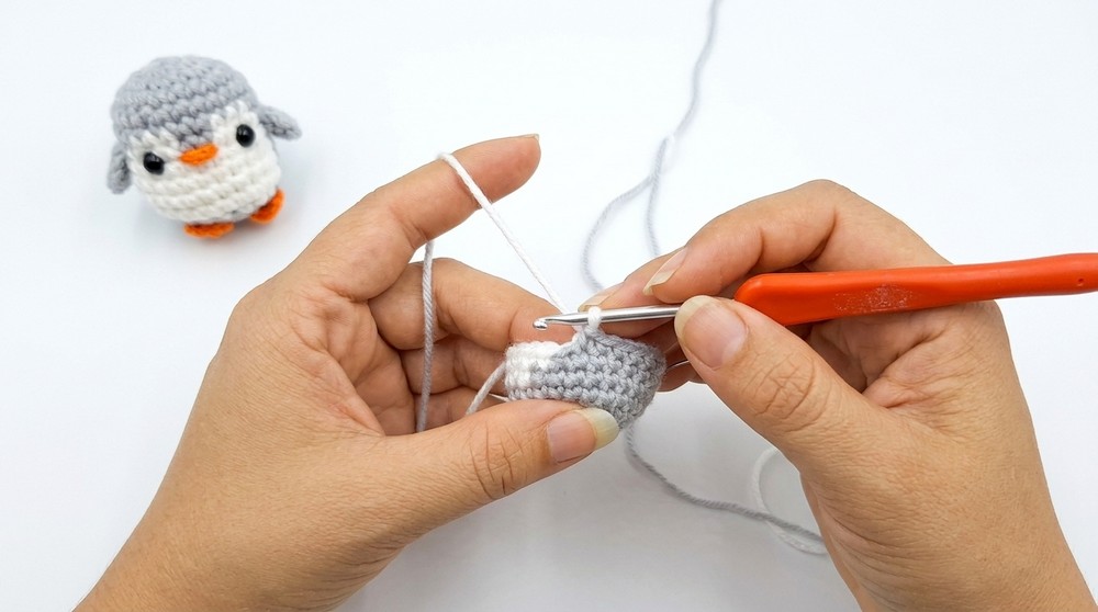 Crochet Penguin Keychain Pattern 2