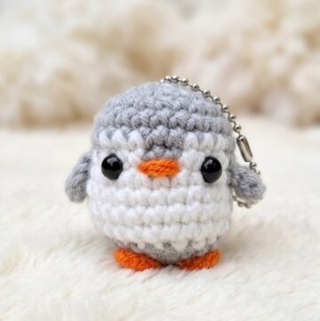 Crochet Penguin Keychain Pattern 5
